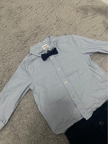 LC Waikiki Papyonlu gömlek pantolon takım