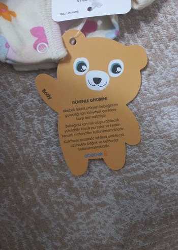 Çiçek Desenli Kısa Kollu Bebek Body - Görsel 5