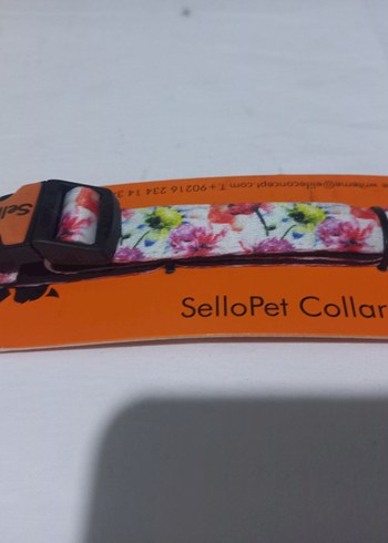 Çiçek Desenli Çok Renkli Kedi köpel Tasması - Görsel 2