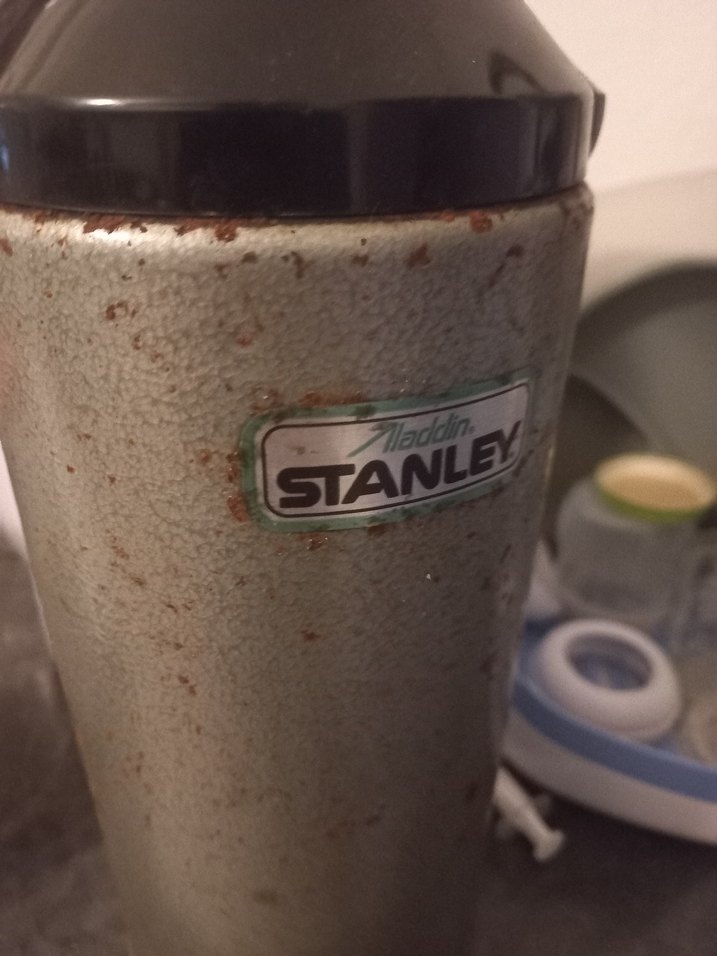 Stanley Gri Termos Şişe (antika) - Görsel 2