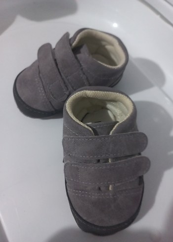 Gri Erkek Bebek İlk Adım Ayakkabısı - Görsel 4