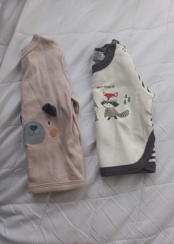 Uzun Kollu Gri Bebek Body 2 adet - Görsel 4