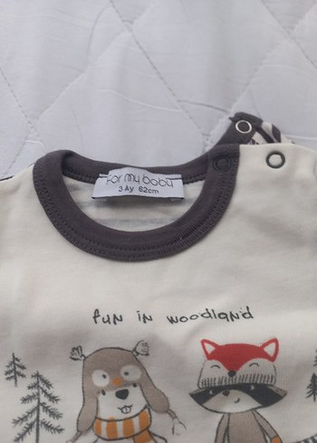 Uzun Kollu Gri Bebek Body 2 adet - Görsel 2