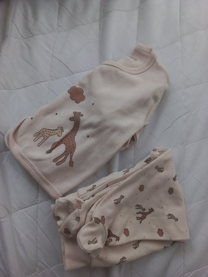 Beyaz Uzun Kollu Bebek Takımı - Görsel 5