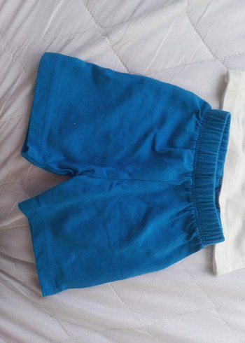 Baskılı Mavi Erkek Bebek Kısa Kollu Takım - Görsel 5