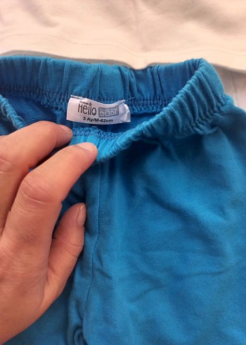 Baskılı Mavi Erkek Bebek Kısa Kollu Takım - Görsel 4