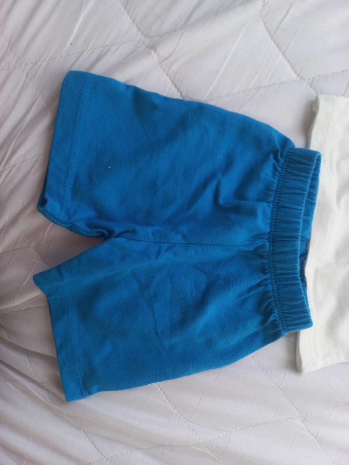 Baskılı Mavi Erkek Bebek Kısa Kollu Takım - Görsel 5