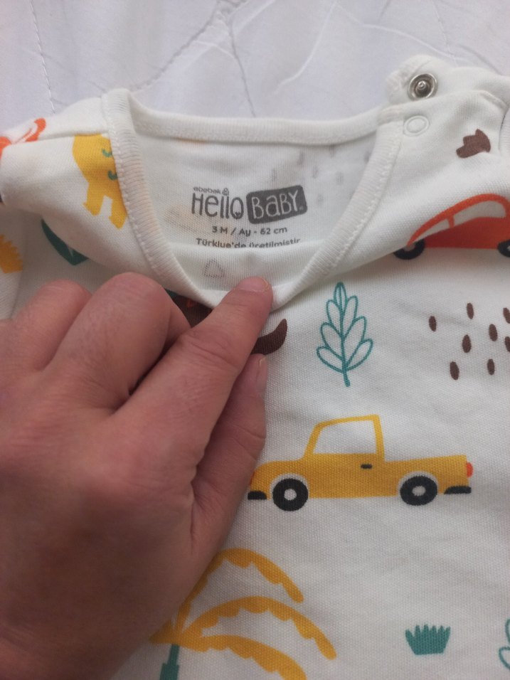 Turkuaz Erkek Bebek Baskılı Kısa Kollu Takım - Görsel 2