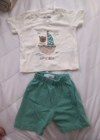 Bebek Erkek Kısa Kollu Baskılı Takım - Görsel 2