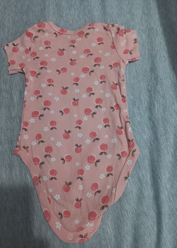 Düğmeli Kısa Kollu Bebek Kız Body - Görsel 4