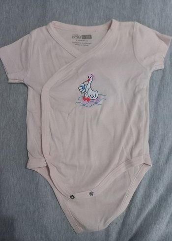 Bebek Kız Kısa Kollu Beyaz Body Set - Görsel 2