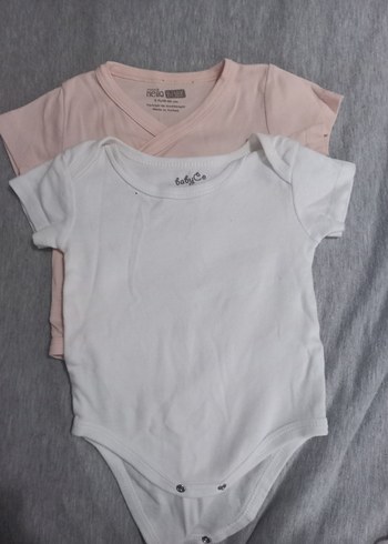 Bebek Kız Kısa Kollu Beyaz Body Set - Görsel 3