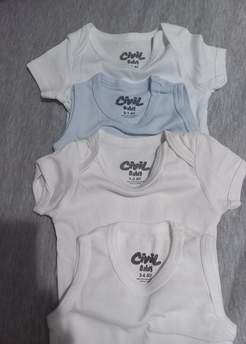 Bebek Erkek Kısa Kollu Pamuklu Body Seti - Görsel 3