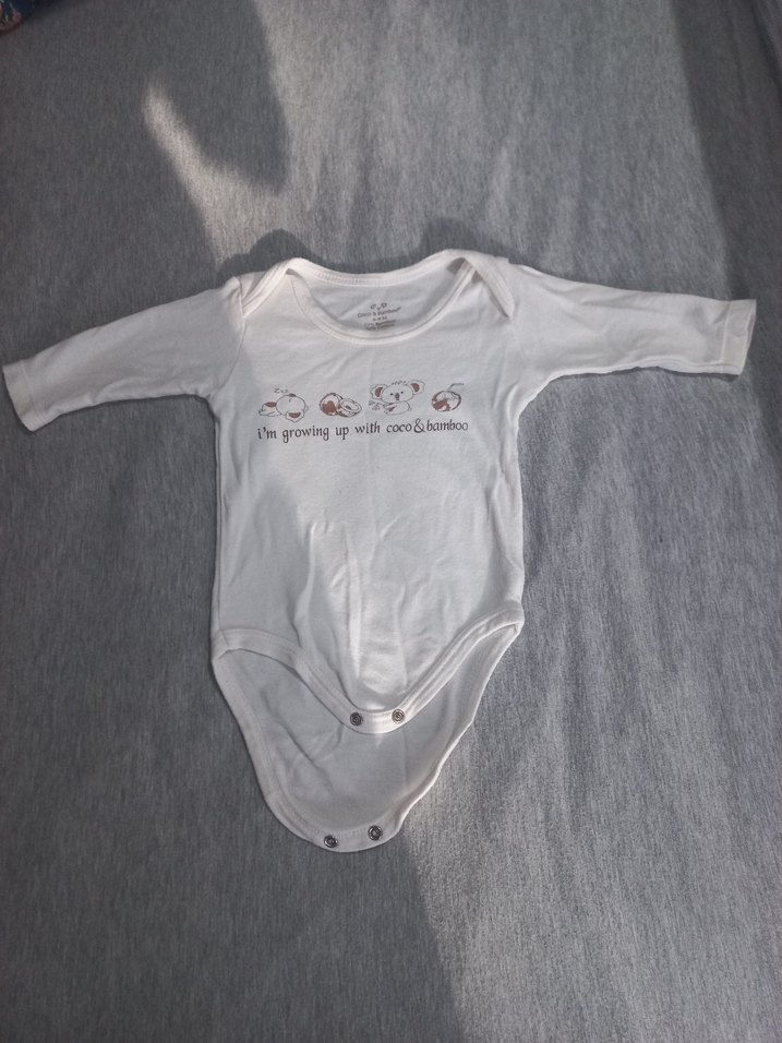 Uzun Kollu Gri Bebek Body Seti - Görsel 3