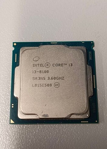 İntel İ3 8100 3.60ghz İşlemci