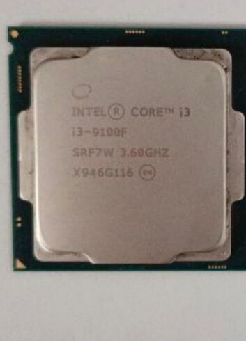 İntel İ3 9100F 3.60ghz İşlemci