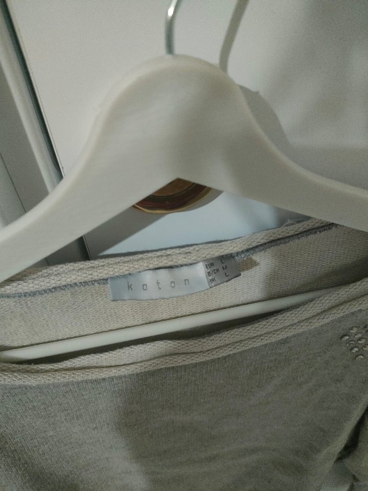 Gri crop sweaat - Görsel 2