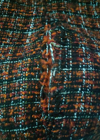 Kahverengi Örgü Mini Etek - Görsel 5