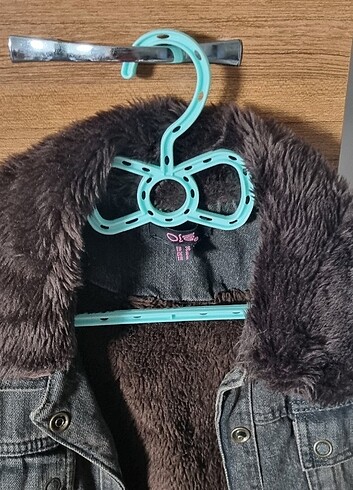 s Beden kahverengi Renk Kürklü Jeans Koton