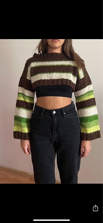 Zara El Örgüsü Crop
