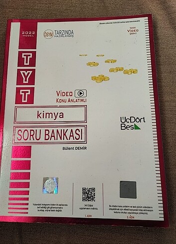  Üçdört beş yayınları Kimya test kitabı
