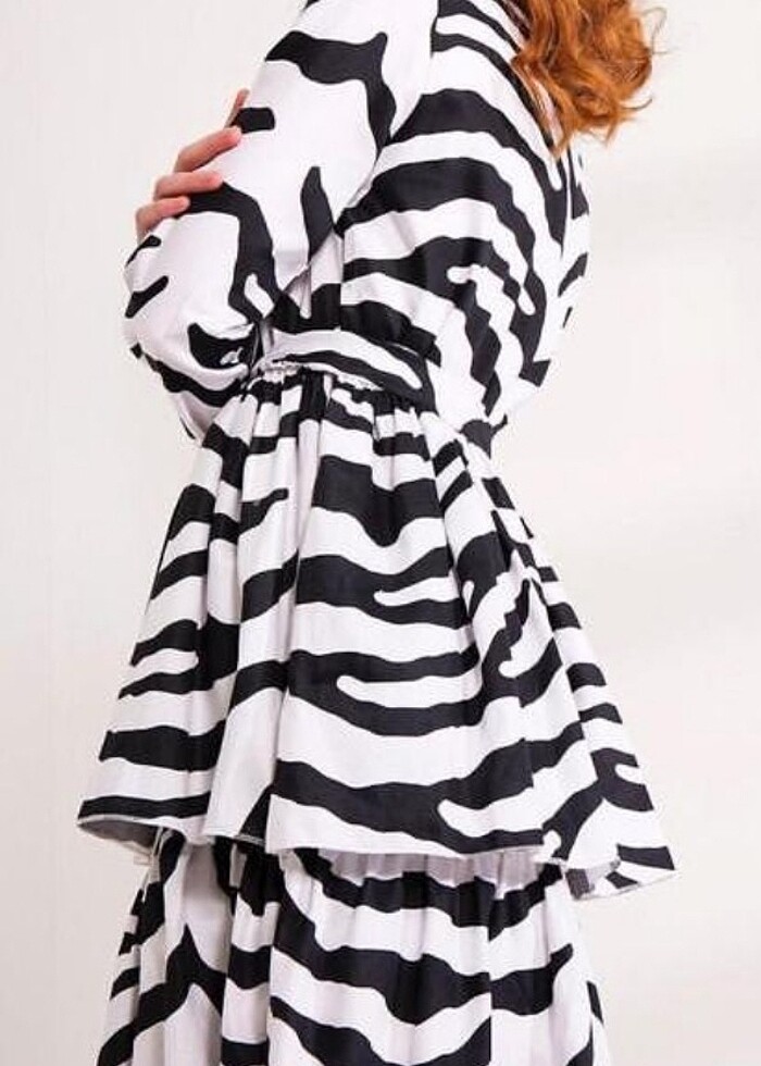 Ceylan otantik  tesettür elbise - Görsel 2