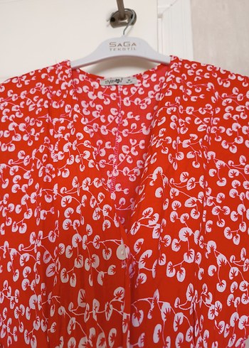 Viskon V Yakalı Uzun Elbise - Görsel 3