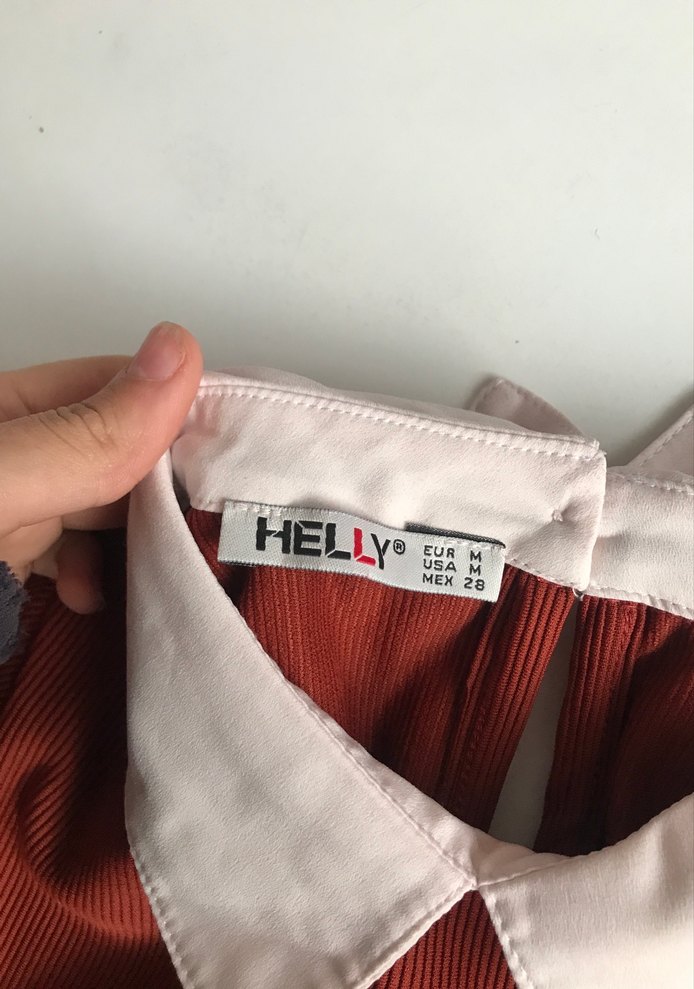 Kiremit yakalı elbise - Görsel 3