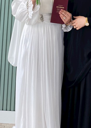 BEYAZ NİKAH ELBİSESİ - Görsel 7