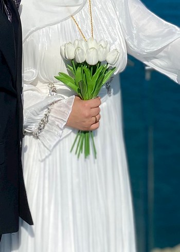 BEYAZ NİKAH ELBİSESİ - Görsel 2