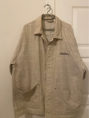 H&M krem rengi ceket oversize