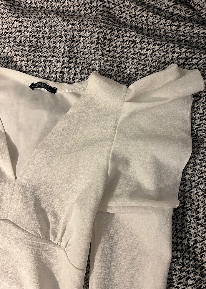 kol detayli bluz - Görsel 3