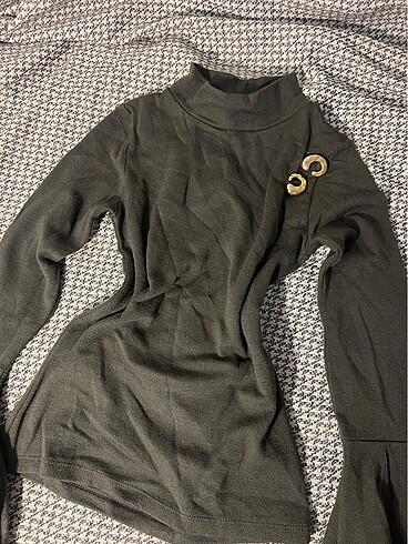 kol detayli antrasit ince kazak - Görsel 4