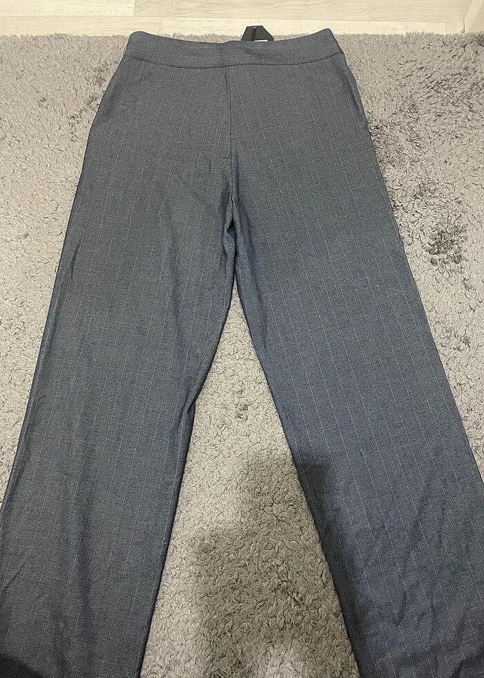 Ekoseli kumaş pantolon - Görsel 3