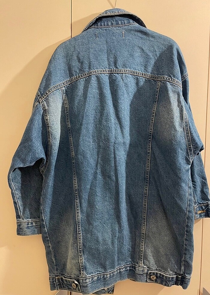 Uzun kot ceket - Görsel 2