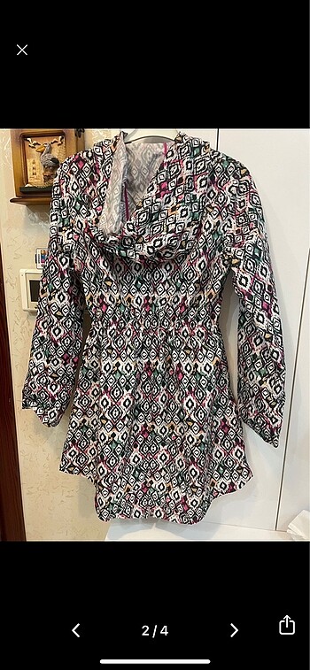 Desenli parka yağmurluk - Görsel 2