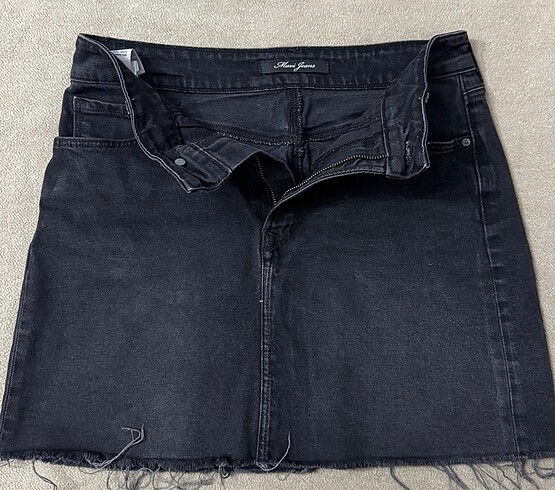 Mavi Jeans Siyah Mini Kot Etek