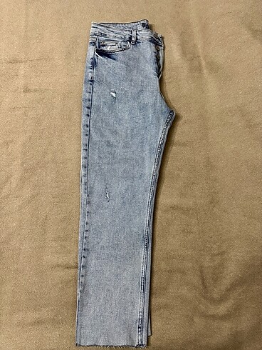 38 Beden mavi Renk Metal Düğmeli Jean