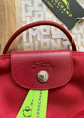 Beden Longchamp Kırmızı Deri Kadın Omuz Çantası