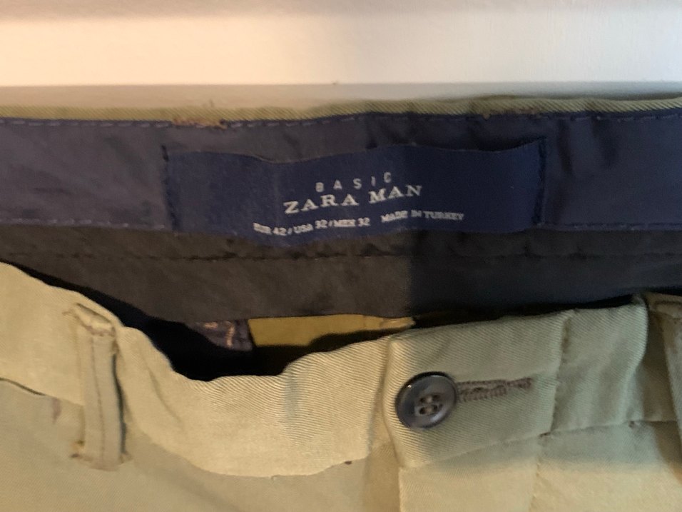 Erkek Koyu Haki Regular Fit Kemerli Pantolon - Görsel 2