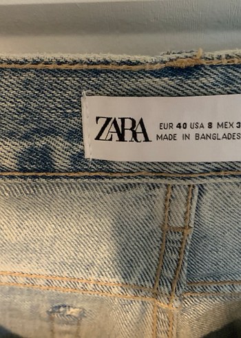 Gri Denim Loose Fit Midi Jean - Görsel 2