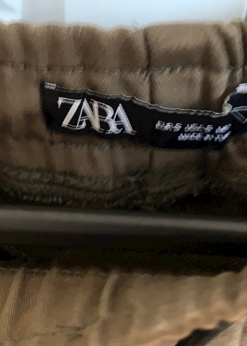 Haki Süet Bol Kesim Pantolon - Görsel 2