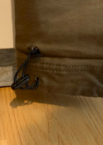 Haki Süet Bol Kesim Pantolon - Görsel 3