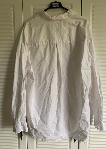 Beyaz Keten Gömlek - Görsel 3