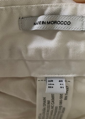 Beyaz Keten Pileli Normal Boy Pantolon - Görsel 3