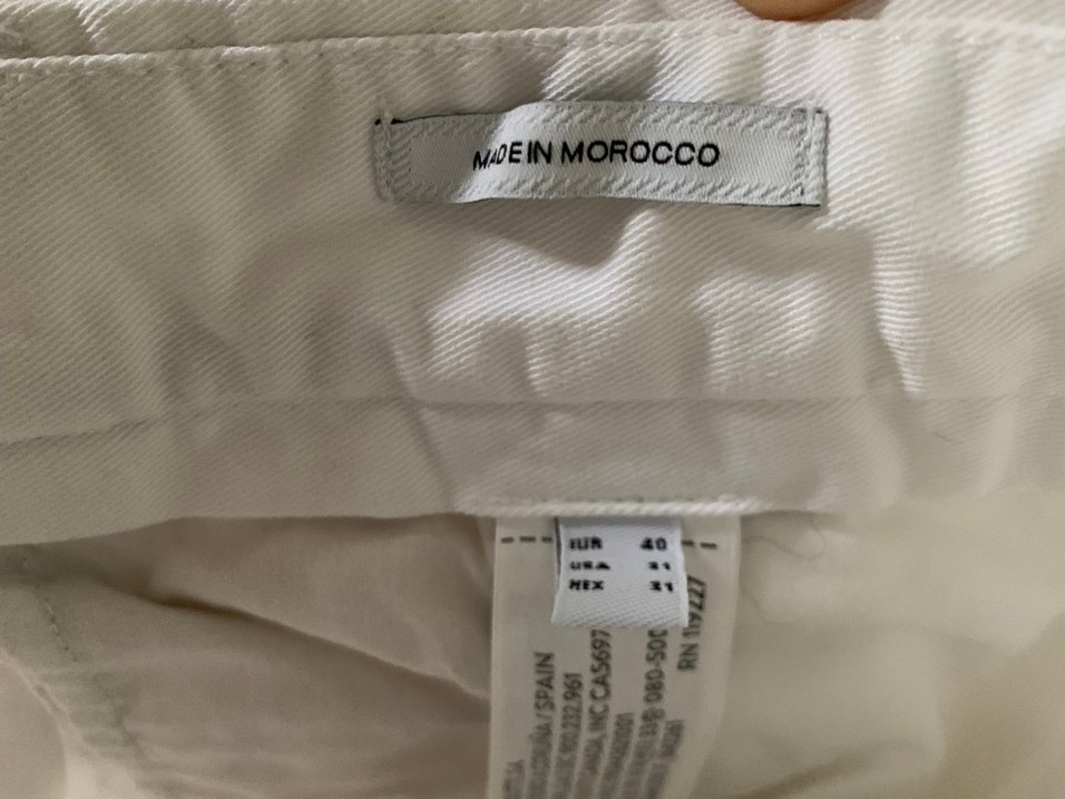 Beyaz Keten Pileli Normal Boy Pantolon - Görsel 3