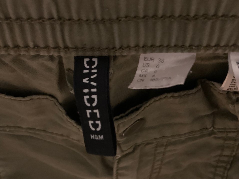 Kemerli Haki Keten Pantolon - Görsel 2