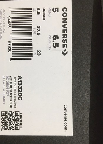 Mavi Converse Spor Ayakkabı - Konforlu ve Şık - Görsel 2