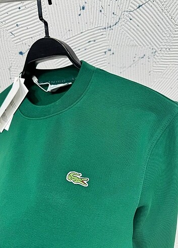 l Beden yeşil Renk LACOSTE SWEATSHİRT 