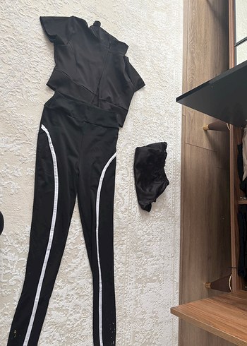 Siyah Mini Spor Tayt - Görsel 2